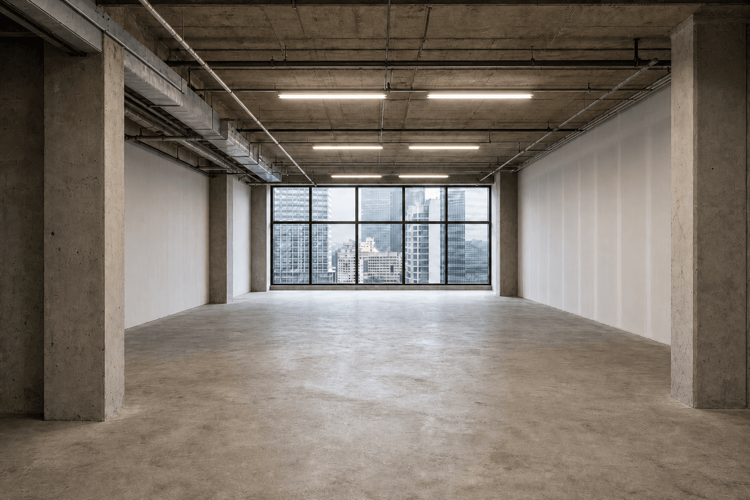 Glass suites + workstations, before
